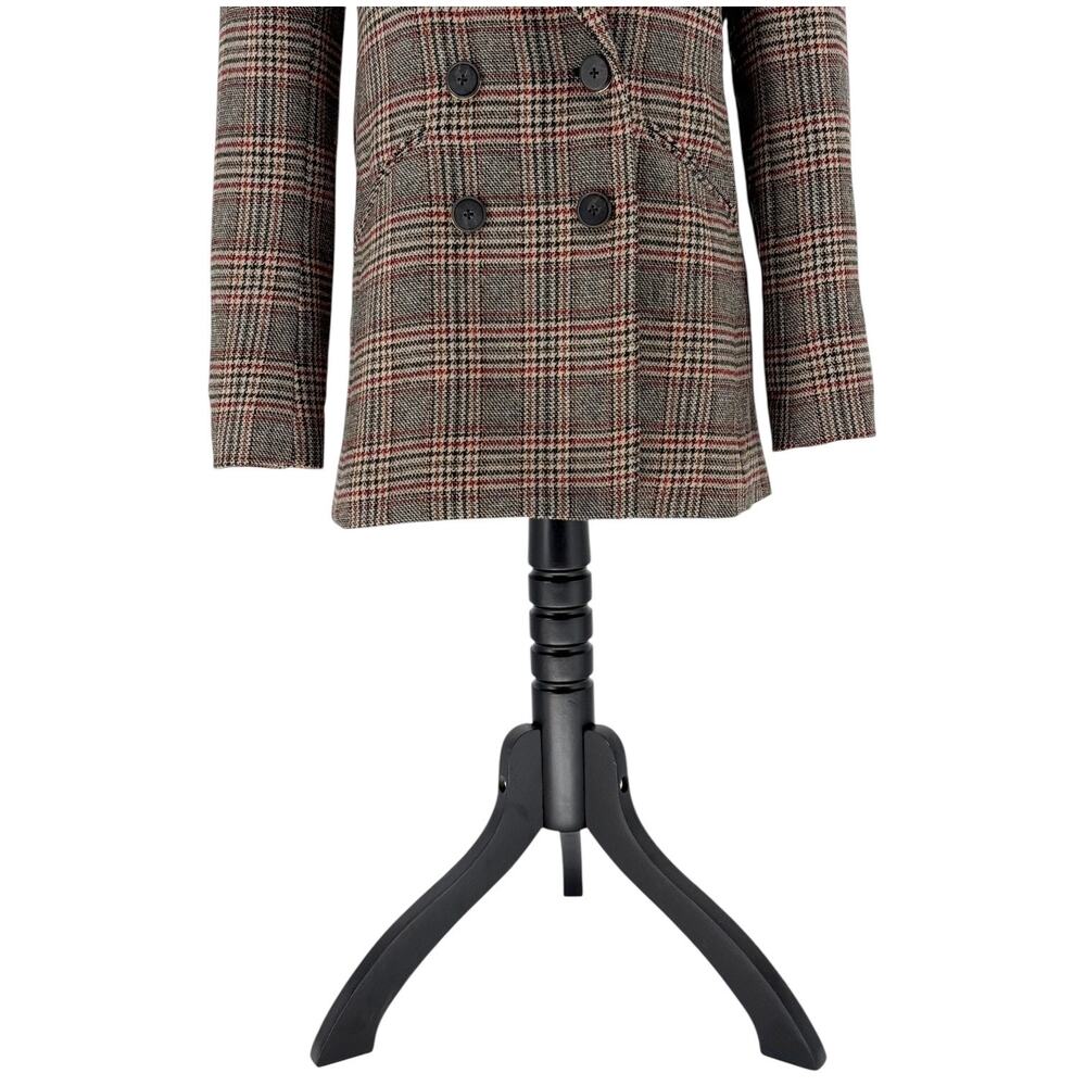 Veronica Beard Oria Dickey Blazer Checkered Plaid Jacket Wool Coat Size 6 - Picture 7 of 15